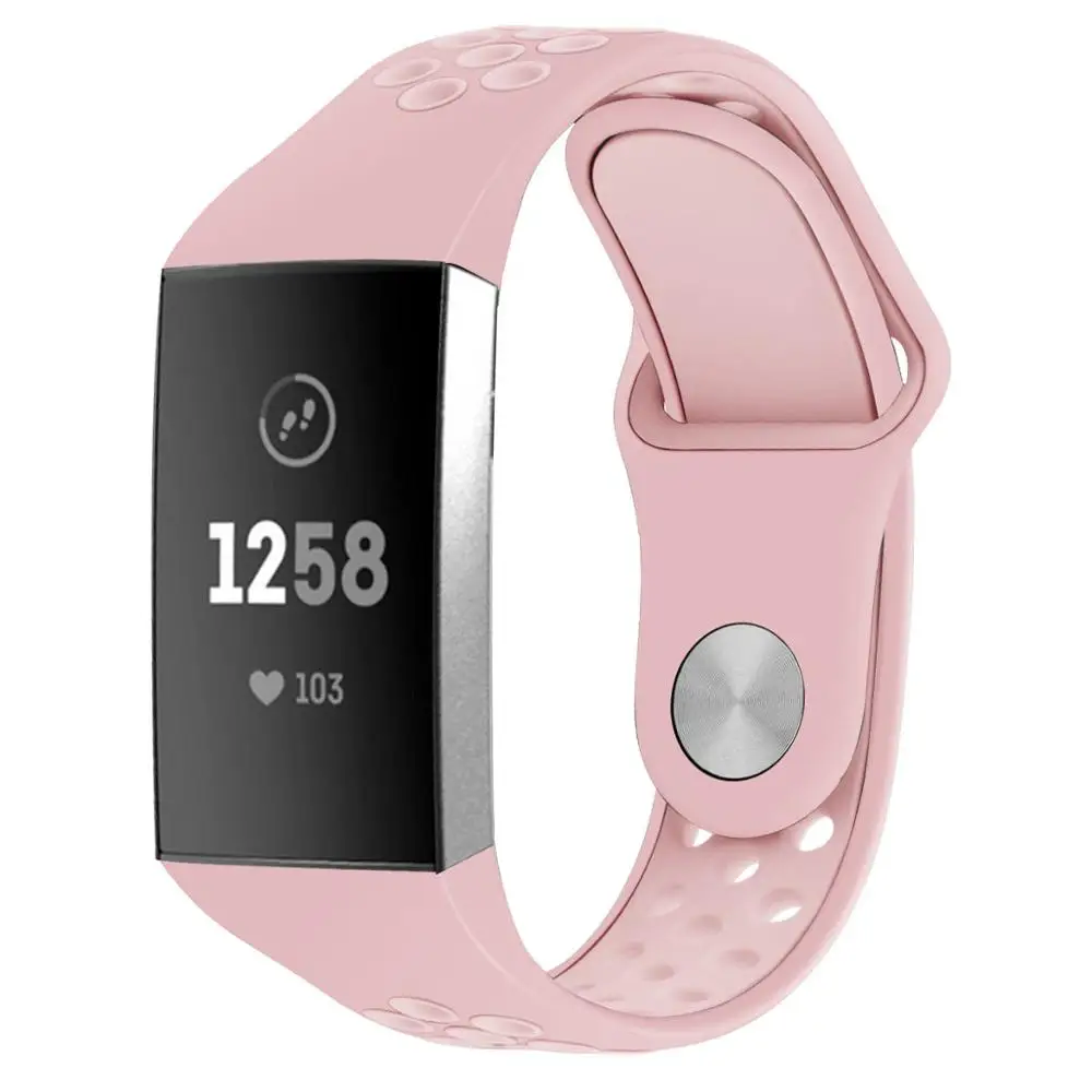 4 Силиконовый спортивный ремешок для Fitbit Charge 3 сменный ремешок браслет для Fitbit Charge 3 Correa Fitbit Watch 61003 - Цвет ремешка: 4