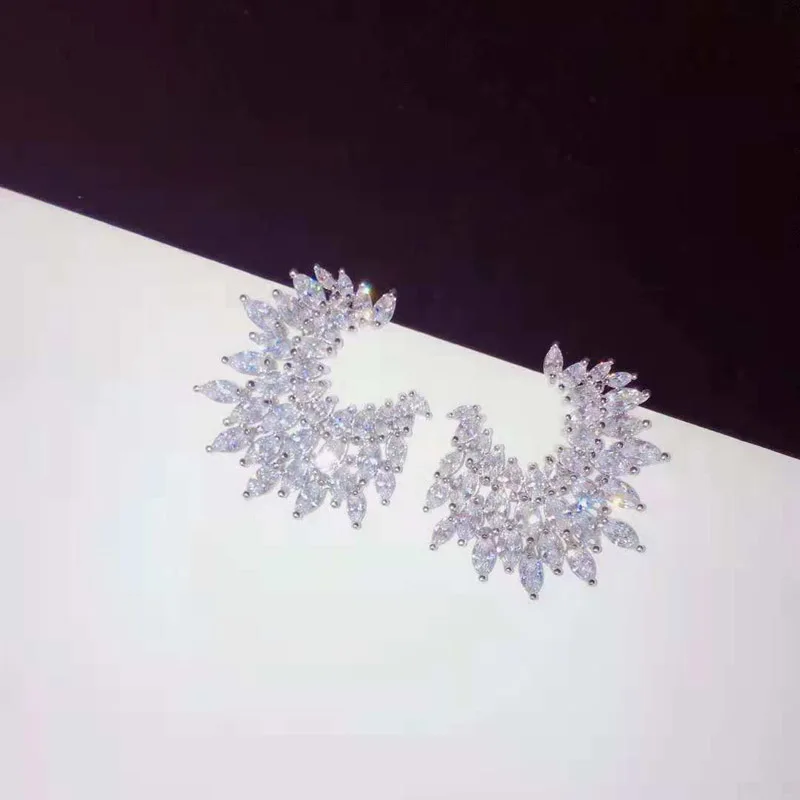 Серьги-гвоздики Be 8 Luxury Water Drop Design AAA+ с кубическим цирконием Pave для женщин ювелирных изделий Boucle Doreille Gift E756 on.