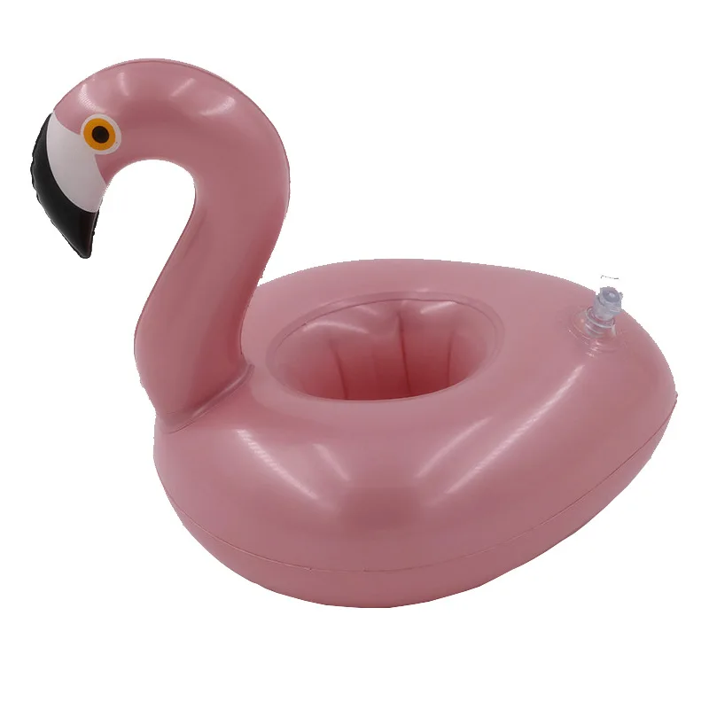 Rose Golden Flamingo Надувные розовые золотые Фламинго Пончик Бассейн Поплавок игрушки плавающие подставки для напитков чашки держатель плавательные кольца вечерние игрушки бассейн вечерние украшения бара - Цвет: Rose Golden Flamingo