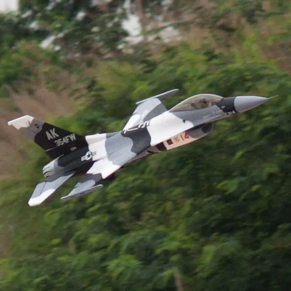 RC самолет EDF jet New Freewing Flightline F16 черный камуфляжный размер 70 мм модель 6S PNP|edf jet|rc plane