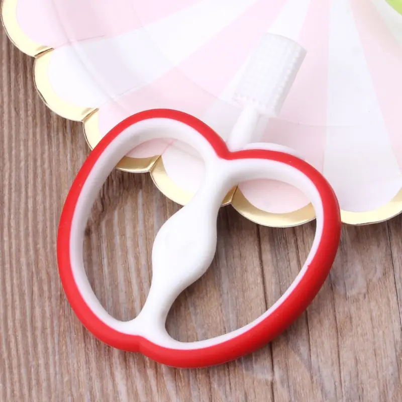 

Baby Silicone Training Toothbrush BPA Free Fruit Shape Safe Toddle Teether Chew Toys Teething Ring Gift For Infant Baby Chewing