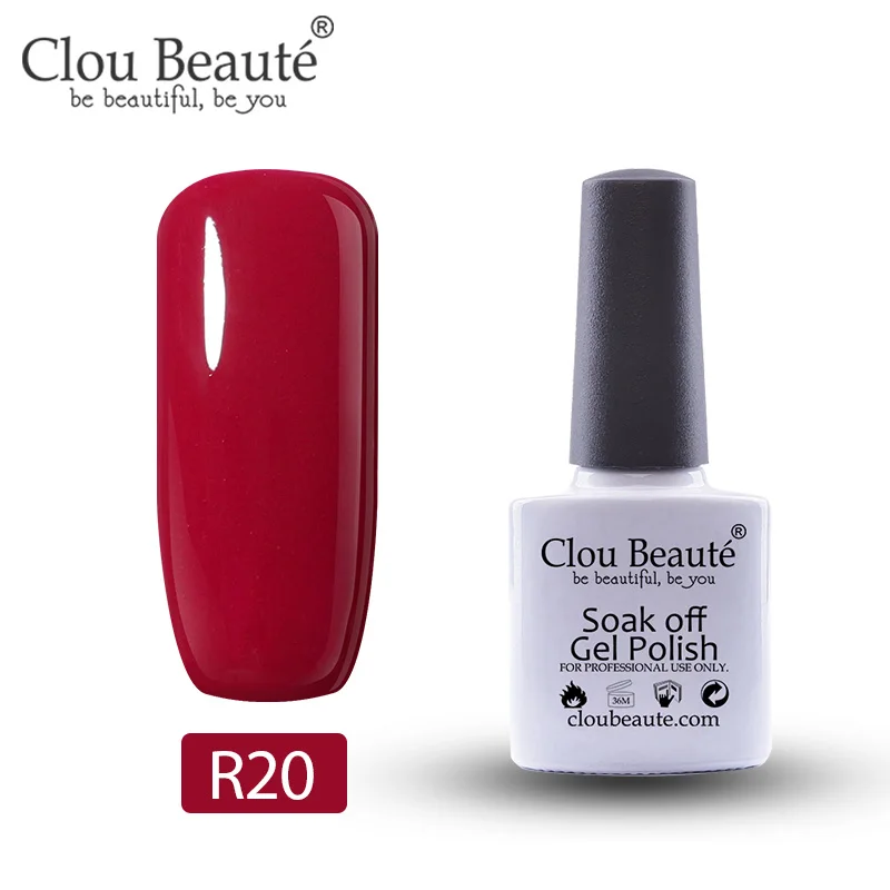 Clou Beaute Red Series Гель-лак для ногтей 10 мл Полупостоянный УФ светодиодный