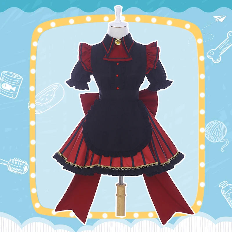[Продается] Аниме Boku no Hero Academy химико Тога кафе горничной лолиты платье/костюм/наряд Косплей Костюм Хэллоуин