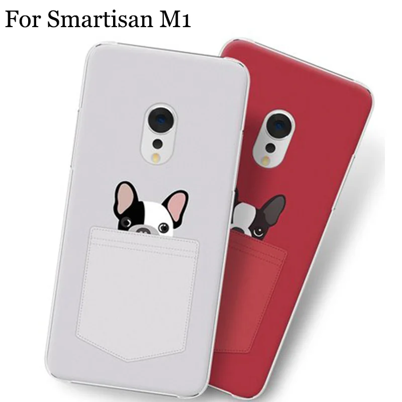 2 шт. чехол для Smartisan M1 милая картина мультфильма жесткая задняя крышка M 1 sm901 чехлы