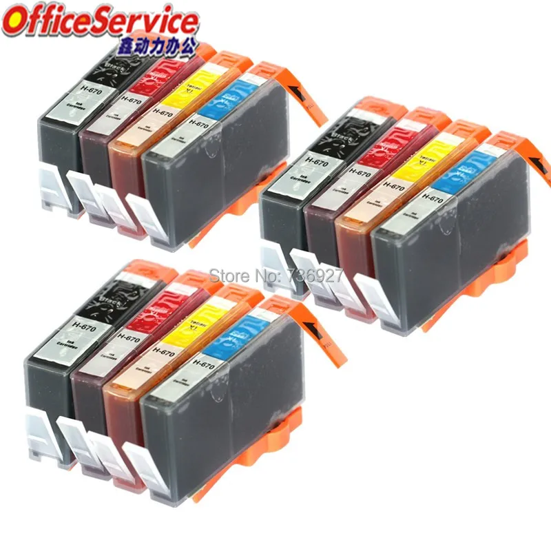 Картридж для струйного принтера HP 670 670xl 3525 4615 4620 4625 5525 6526 | Компьютеры и офис