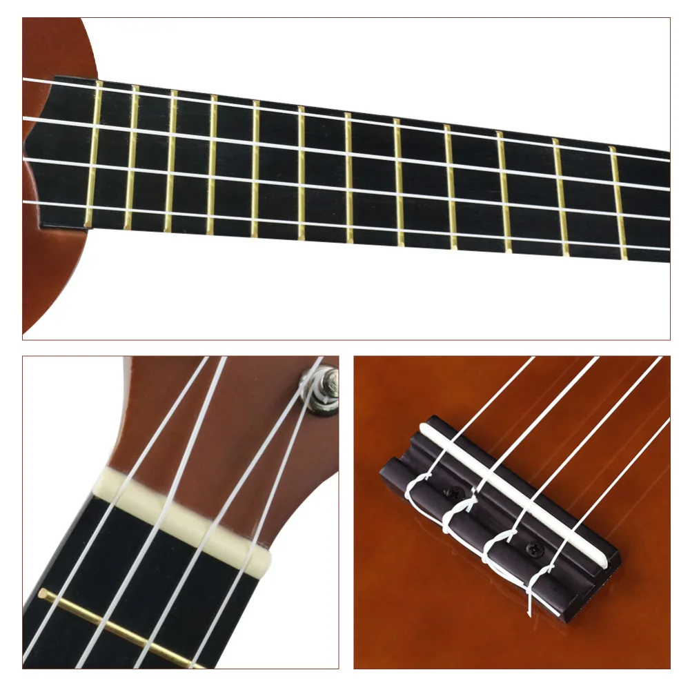HUAWIND укулеле 21 дюймов начинающих Ukelele палисандр светло-коричневый дерева сделаны укулеле для детей с полной Наборы сумка Палочки и тюнер Guita