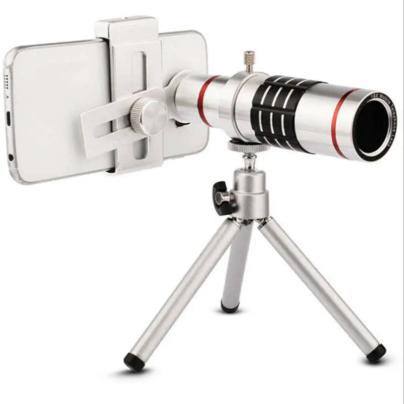 TURATA 18x зум оптический телескоп телеобъектив комплект телефон Объективы для фотоаппаратов со штативом для iPhone 7 samsung смартфонов Универсальный