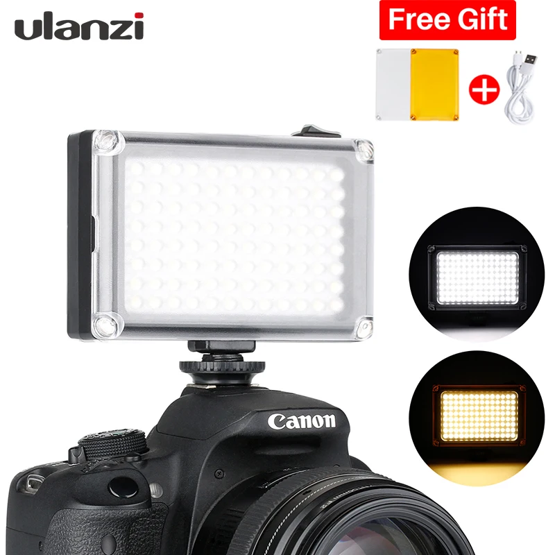 Ulanzi Arilight Перезаряжаемая видео подсветка на DSLR Камеры с Батареей и Фильтрами для