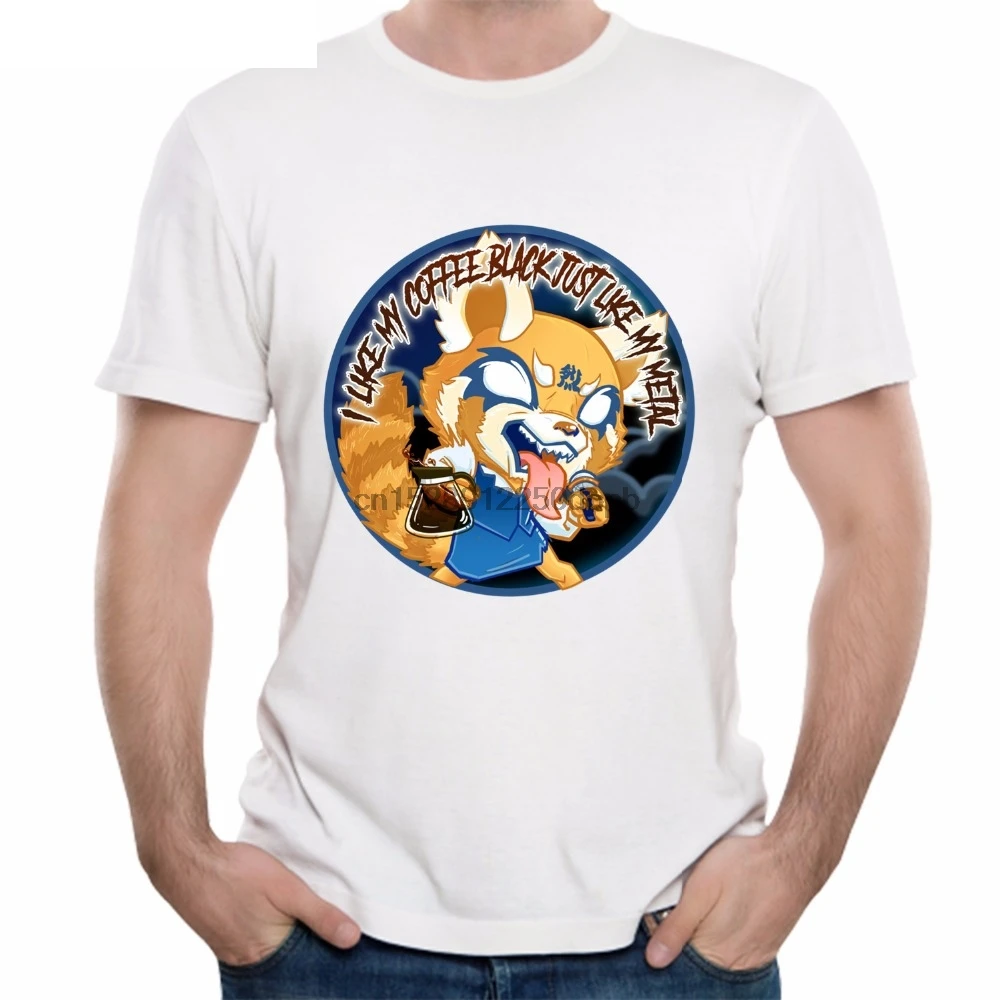 Забавный мультфильм Angry Aggretsuko аниме футболка Летняя уличная агрессивная Retsuko