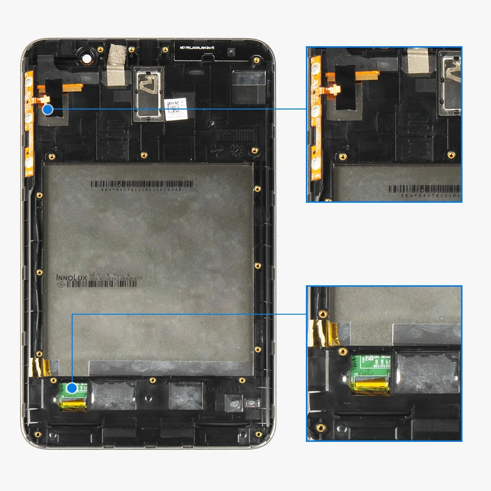Для Asus Memo Pad7 ME176 ME176C ME176CX K013 ЖК-дисплей Матрица сенсорный дигитайзер дисплей в