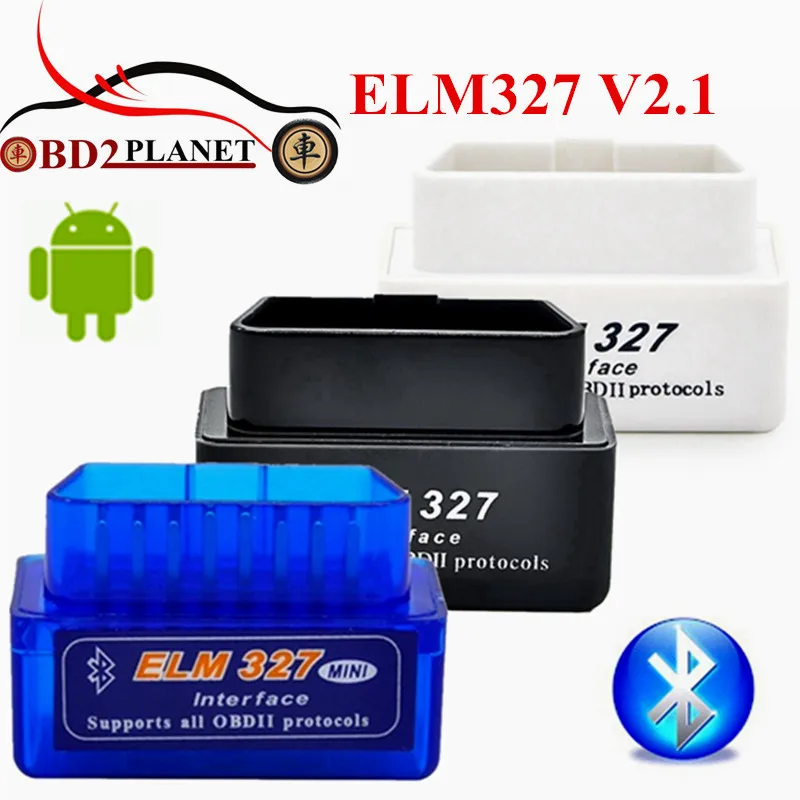 Последняя версия Super Mini ELM327 Bluetooth V2.1 OBD2 черный синий Whit Elm 327 Автомобильный