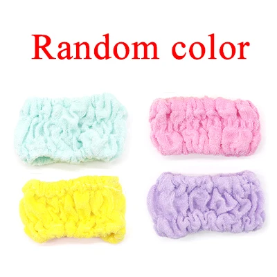 Style 5 Random Color 1 шт., для спа ванны, душа, для мытья лица, эластичные резинки для волос, косметические, байковые, тюрбан для волос, милые уши, мягкое полотенце, тиара для макияжа для женщин - Цвет: Style 5 Random Color
