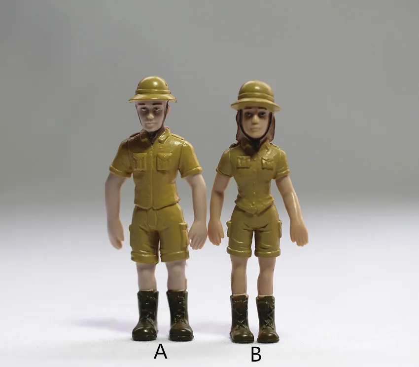 

Мини-фигурка из ПВХ, армейская пара, военно-воздушные силы, женская кукла, труба, модель, украшение, 2 шт./компл.