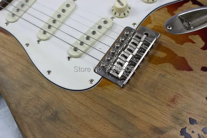 Custom Shop 100% ручная работа super relic st электрогитара Олдер старомодный стиль настоящая