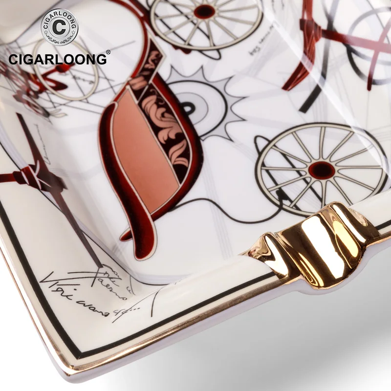 Популярная пепельница для сигар керамическая простая большая декоративная дома