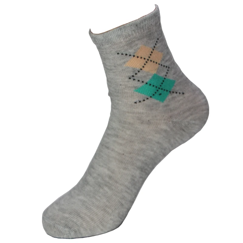 Горячая Распродажа модные мужские носки с ромбовидным принтом супер качество