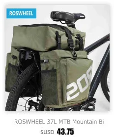 ROSWHEEL открытая мини велосипедная сумка, велосипедная седельная сумка MTB, сумка для шоссейного велосипеда, водостойкая полиэфирная ПВХ велосипедная сумка