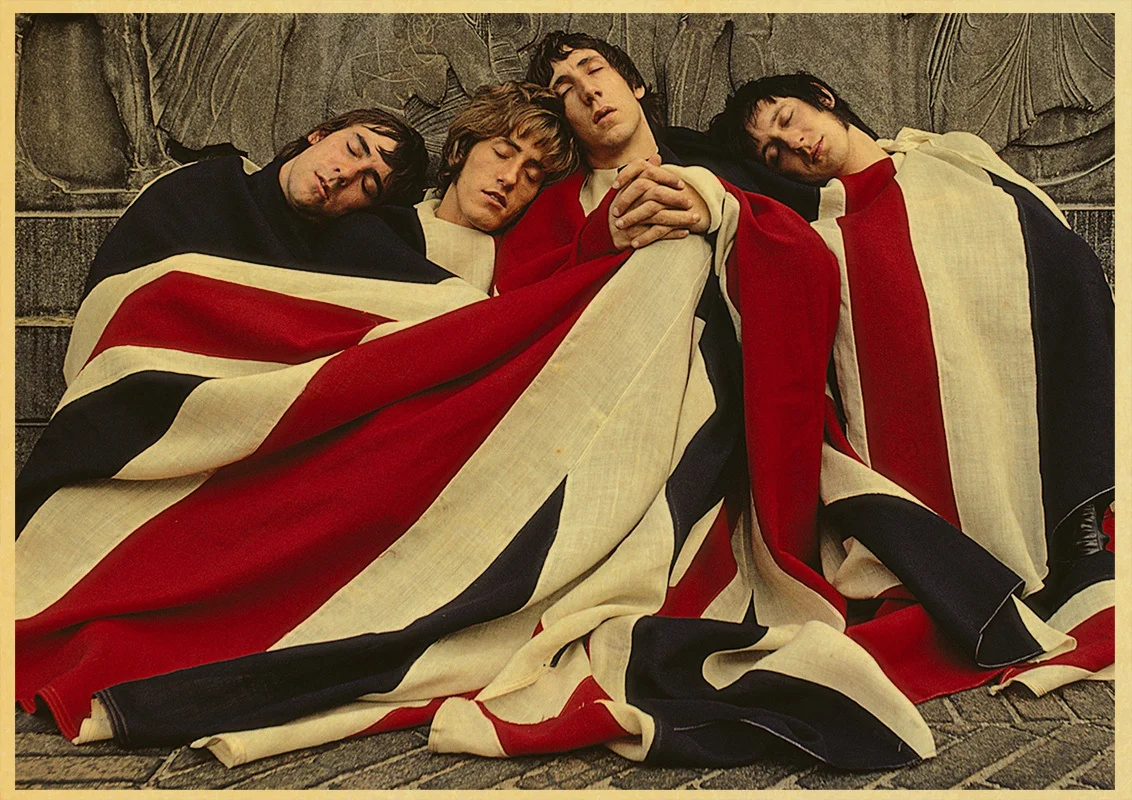 Музыкальная рок-группа The Who домашнее украшение крафт-бумага Ретро плакат рисунок ядро наклейки на стену
