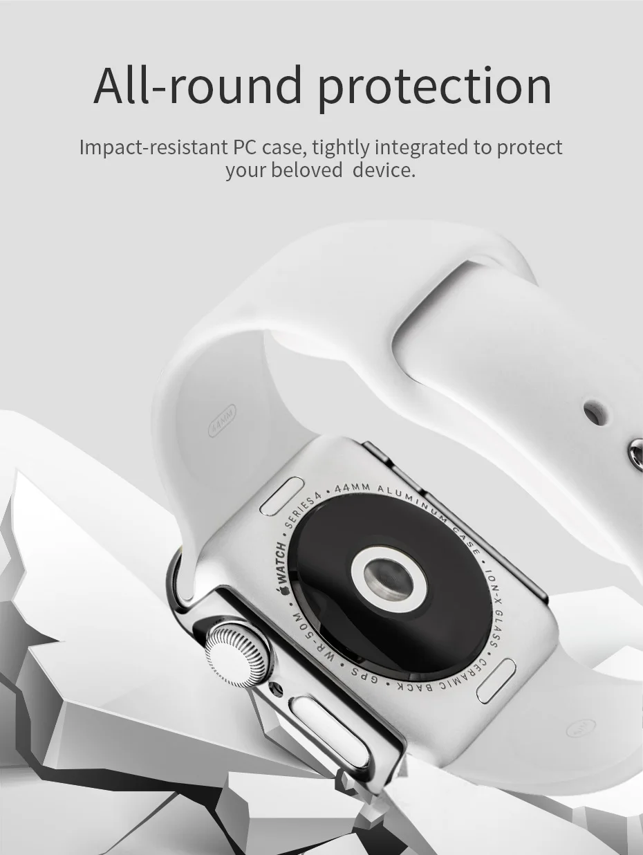 HOCO Ультратонкий жесткий чехол для ПК 40мм 44мм для Apple Watch 5 4 Корпус Разноцветный защитник Пластиковая рамка для серии Iwatch 4