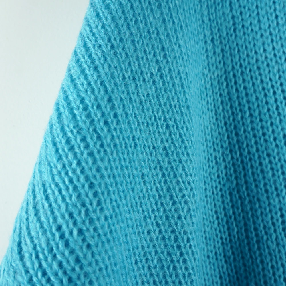 Корейский свободный большой свитер с v-образным вырезом рукав летучая мышь