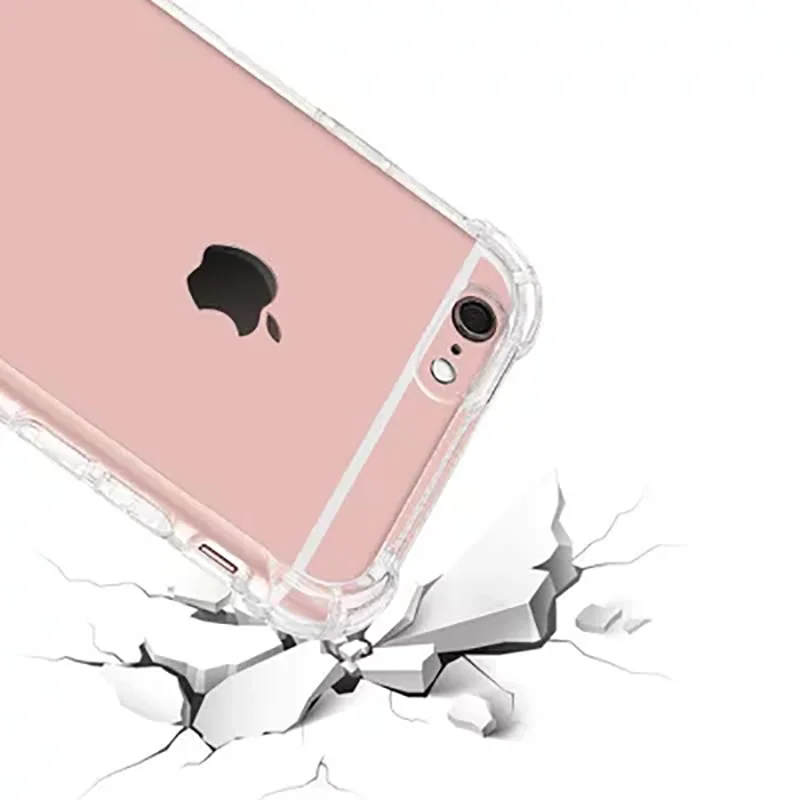 Силиконовый чехол для iPhone 7 Plus 8 6 6S Plus 5 5S SE мягкий прозрачный чехол для iPhone 11 Pro XS MAX XR 9 10 Funda
