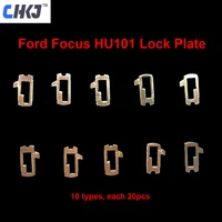 chkj 200pcslot hu101 car lock reed plate for ford focus fiesta ecosport brass material locksmith tools car lock repair kit