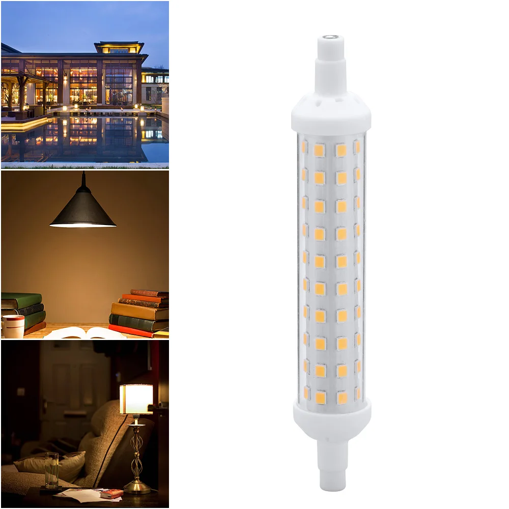 Светодиодная лампа 6 Вт 10 R7S с регулируемой яркостью светодиодная 450 люмен 1000 360