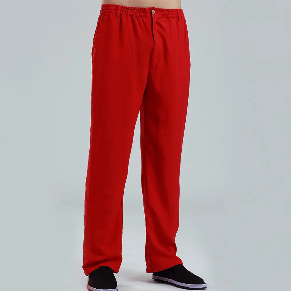 Брюки мужские прямые из хлопка и льна с эластичной талией Размеры M L XL XXL XXXL 2350-12 |