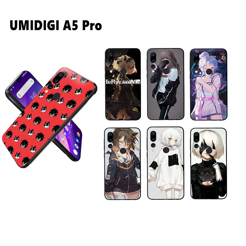 Мягкий чехол SHIODOKI для Umidigi A5 pro силиконовый телефона защитная задняя крышка