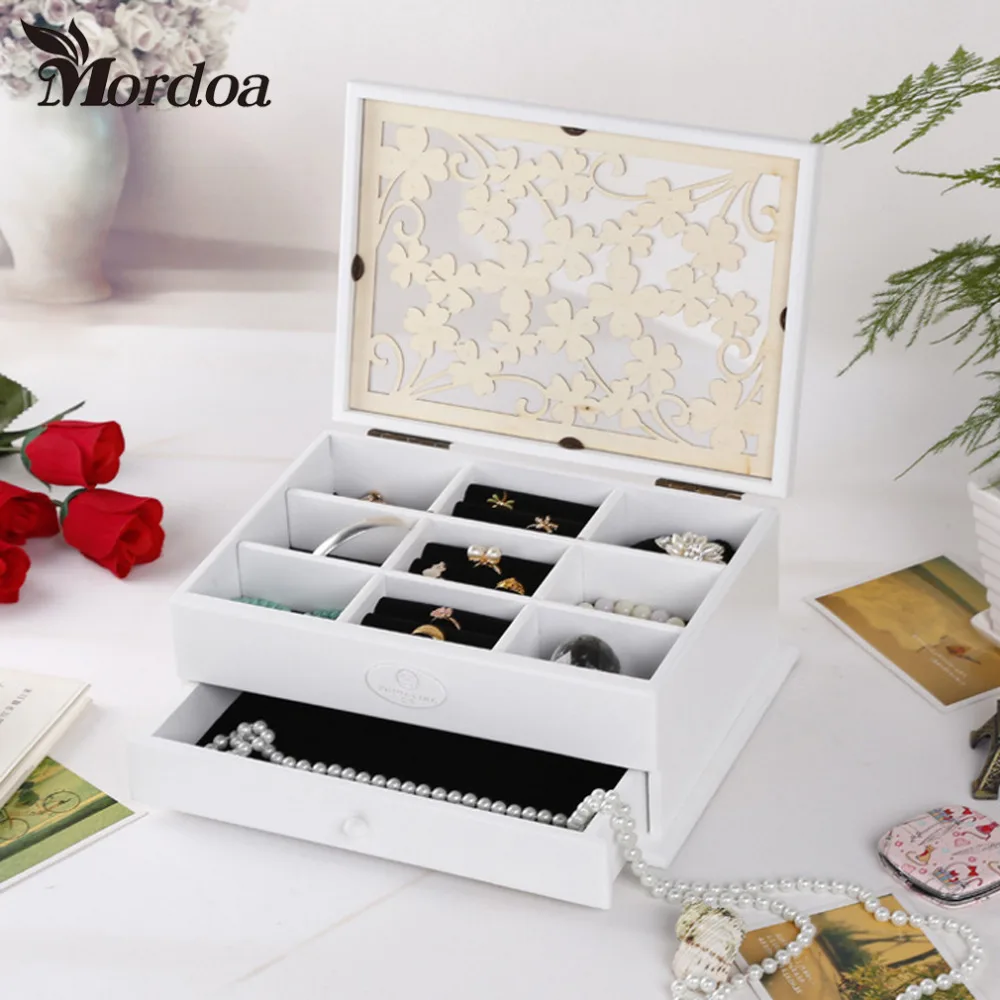 2016 Высококачественная коробка для ювелирных изделий кольцо ожерелье ювелирное