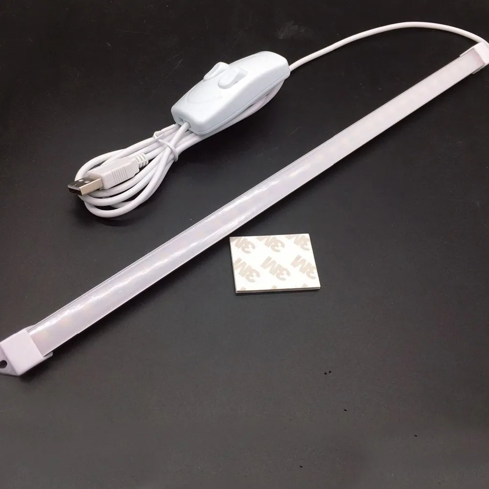 Новый светодиодный Настольный светильник 5 в 35 см портативный USB жесткий барный