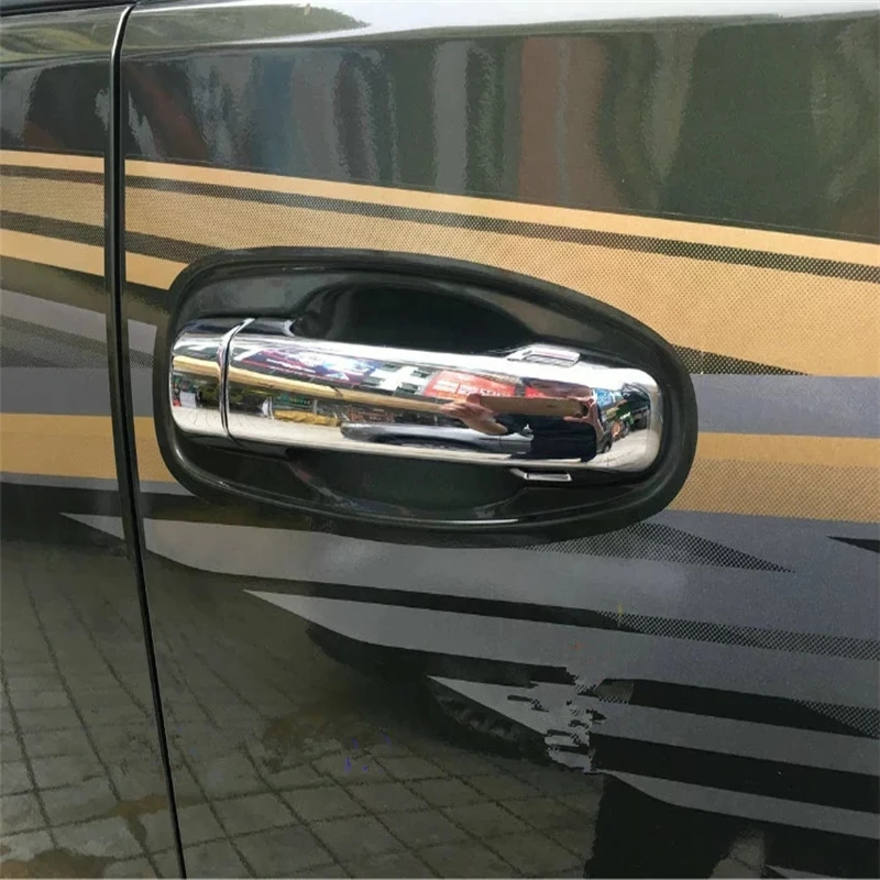 

WELKINRY car auto cover For Toyota Land Cruiser V8 J200 2016 2017 2018 ABS chrome exterior door handle doorknob handling trim