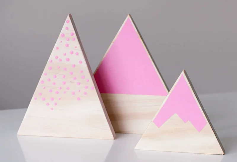 3 шт./компл. украшение вулкана Снежный горный блок деревянная игрушка модель