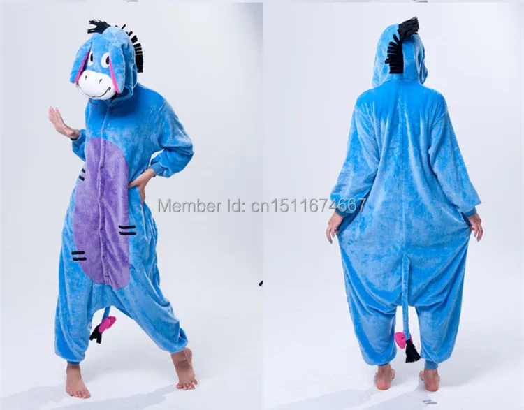 Мягкая Фланелевая Пижама-комбинезон с аниме животными из мультфильма костюм