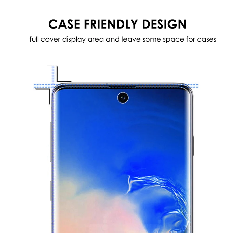 20D изогнутая Защитная пленка для экрана Note 10 с разблокировкой отпечатков пальцев УФ-пленка для экрана samsung Galaxy S8 9 10 Plus Note 8 9 Pro 5G