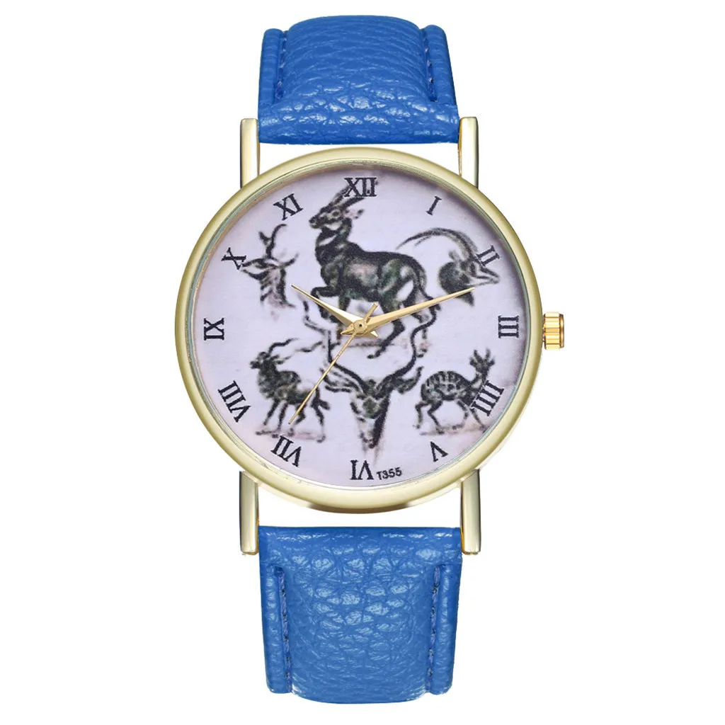 Vintage Leather Ladies Watch Fashion Wedding Birthday Gift Creative women's watch vrouwen horloges | Наручные часы