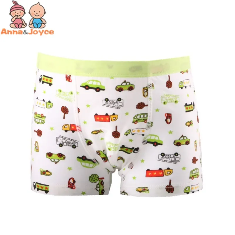5 шт./лот трусы боксеры из модала с рисунком для мальчиков детское нижнее белье