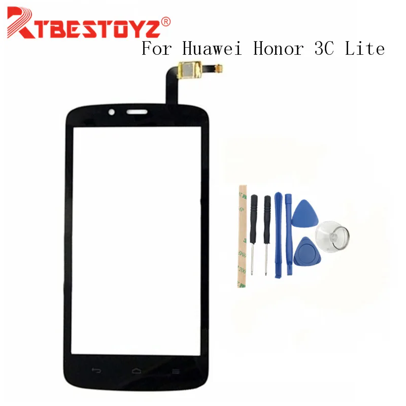 

RTBESTOYZ 5.0'' For Huawei Honor 3C Lite Touch Screen Digitizer Sensor Glass Panel + Tools