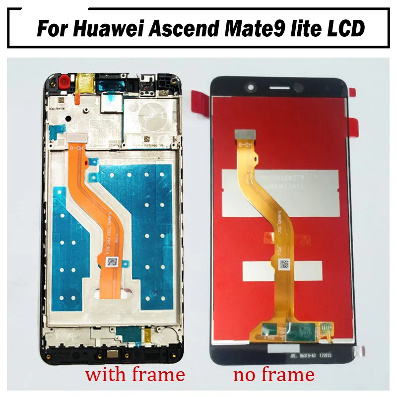 Дисплей Lcd 5,5 дюйма 1920*1080 с сенсорным экраном и рамкой для Huawei Honor 6X / MATE 9 lite GR5 2017.