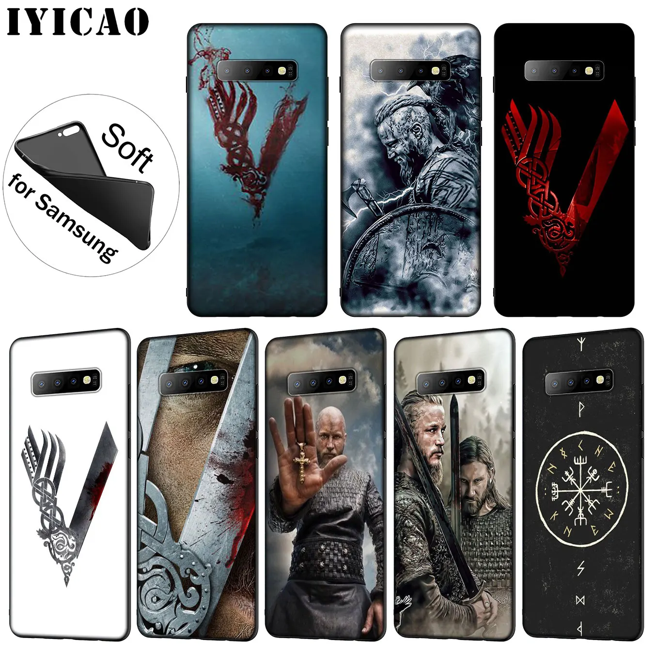 IYICAO Vikings серия Милый Мягкий силиконовый чехол для телефона Samsung Galaxy S10 S9 S8 Plus S6 S7 Edge