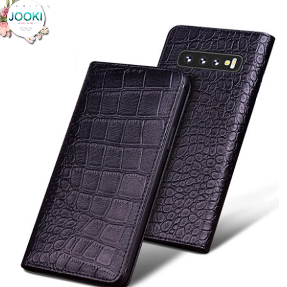 Модный деловой Чехол книжка для SamsunG Galaxy S10 Plus роскошный чехол из натуральной