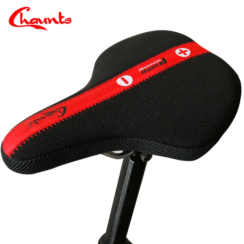 Надувное велосипедное седло Chaunts удобное гелевое сиденье для велосипеда