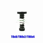 Бесшумная гайка SEEJIE Delrin для 8 мм T8x8TR8x2TR8x4, торцовый винт, трапециевидная Торцевая гайка