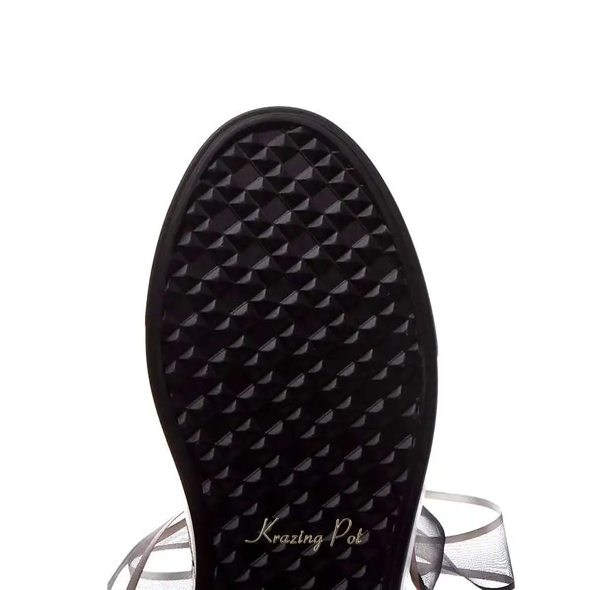 

2021 concise sneakers genuine leather thick high bottom waterproof lace up round toe daily wear shallow Vulcanized shoes L6f7