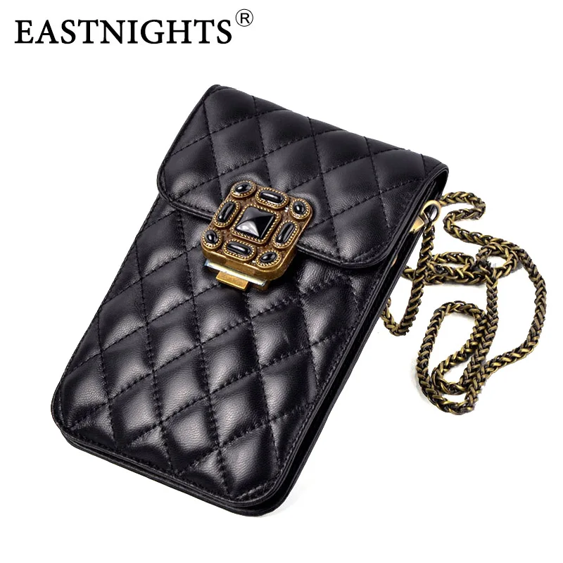 EASTNIGHTS Высококачественная сумка для телефона из овчины винтажные женские сумки