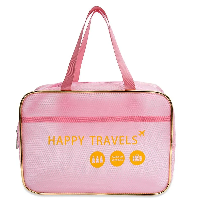 

High Quality PVC Large Beach Bag Women Transparent Leather Handbags Travel Portable Tote Bag Seaside Waterproof Hand Bags Girl
