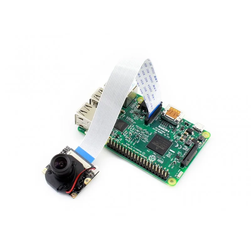 Raspberry Pi Модуль камеры RPi IR-CUT камера Встроенный IR-CUT поддерживает ночное видение 5 мегапикселей 3,6 мм регулируемый фокус