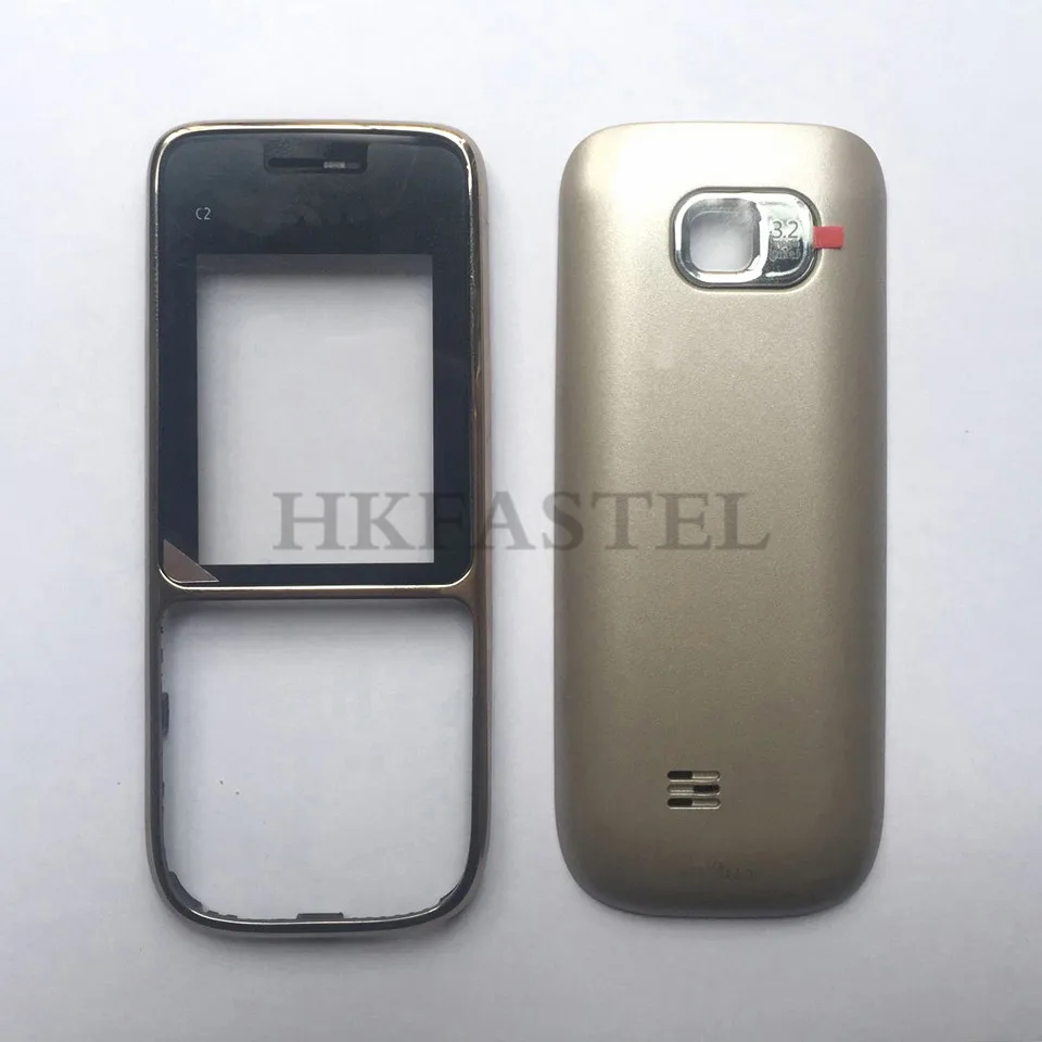 Hkfatel, новинка, высокое качество, для Nokia C2-01, мобильный телефон, передний корпус, задняя крышка батареи, крышка для C2-01, C2, Сменный Чехол для лица