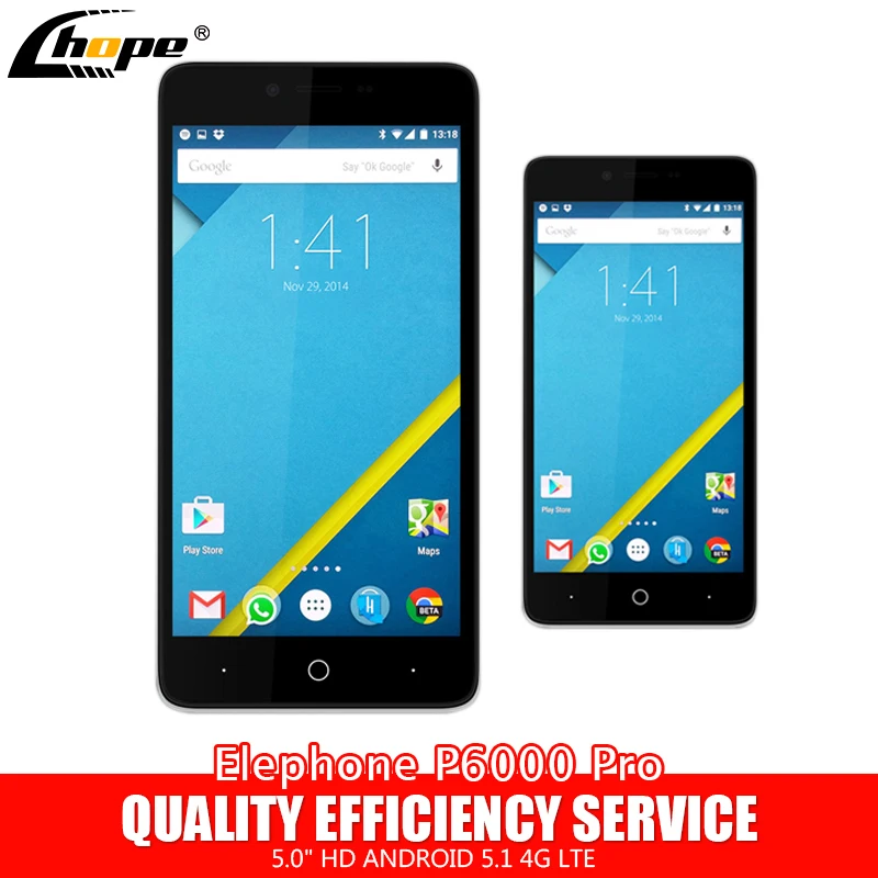 New Original Elephone P6000 Pro 4G LTE 5.0" HD 1280x720 Cell Phones MTK6753 64bit Octa Core 3GB RAM 16GB ROM 13MP Android 5.1
