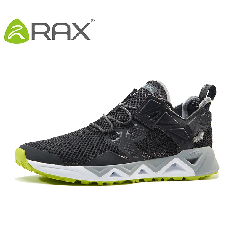 carbon black men RAX/Новинка; мужские и женские летние треккинговые ботинки; дышащая обувь; треккинговые туфли; обувь для отдыха на открытом воздухе; для рыбалки; кемпинговые кроссовки для мужчин - Цвет: carbon black men